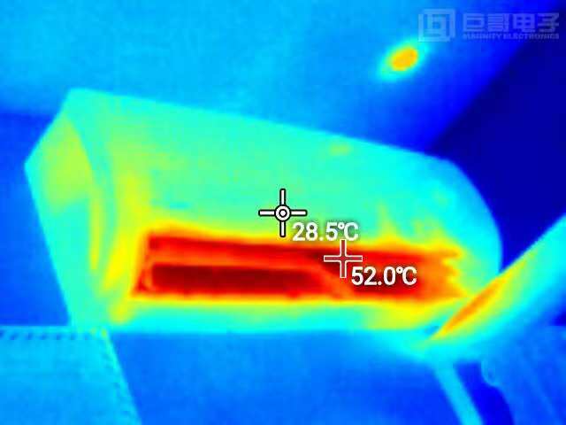 巨哥电子-手机红外热像仪测空调温度