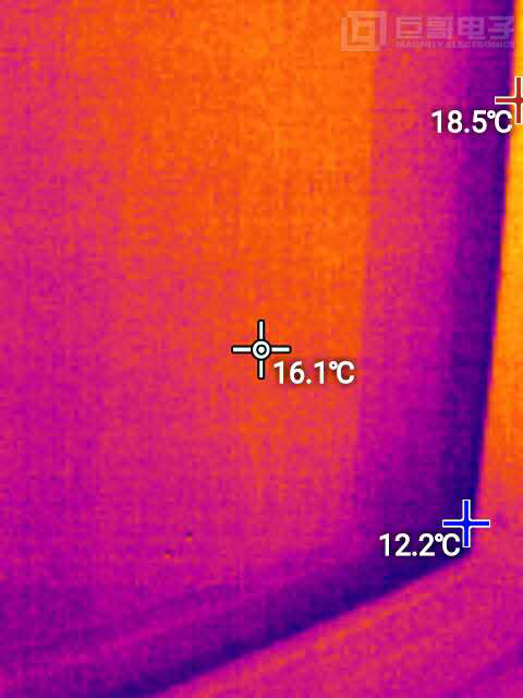 巨哥电子-手机红外热像仪测窗户温度