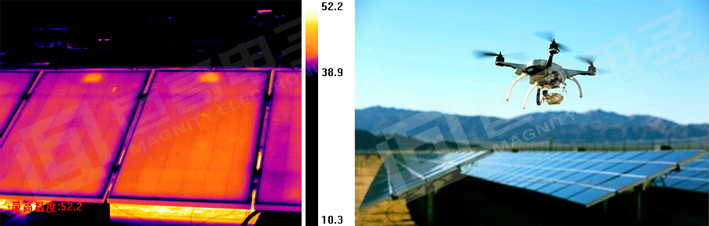 巨哥电子-红外热像仪检测太阳能电池