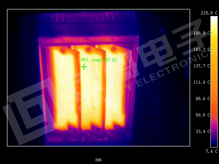 巨哥电子-红外热成像仪检测电热片取暖器