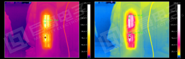巨哥电子-红外热成像仪检测暖风机