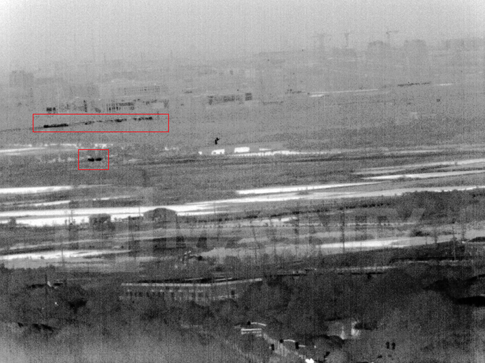 巨哥电子-红外热成像仪观察4Km处汽车与10Km处火车