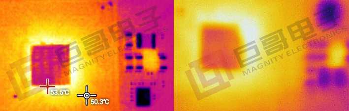 巨哥电子-手机热像仪芯片检测效果对比