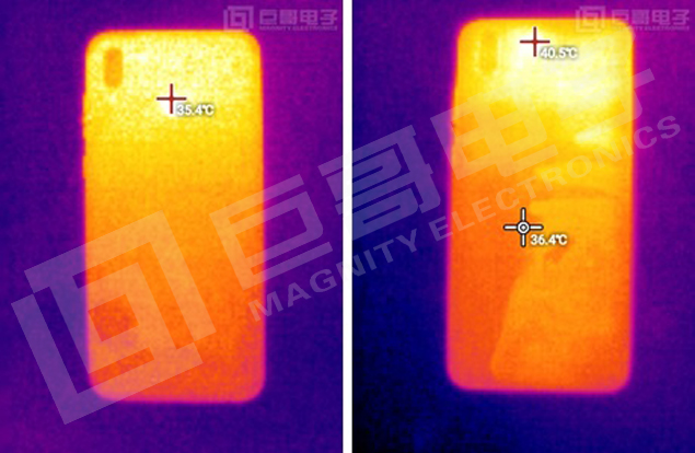 巨哥电子-手机热像仪测试发热情况对比