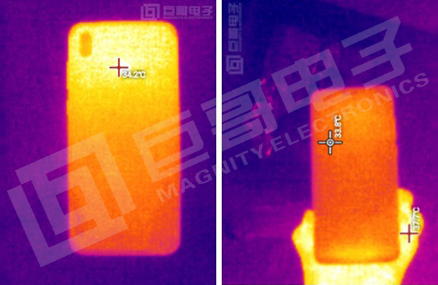 巨哥电子-手机热像仪测试发热情况对比